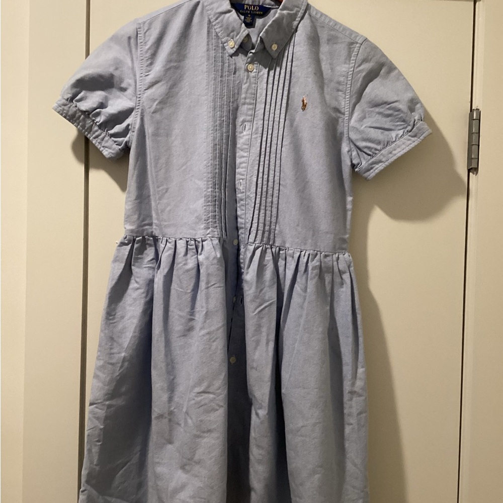 Polo by Ralph Lauren Light Blue Kids Casual Dress